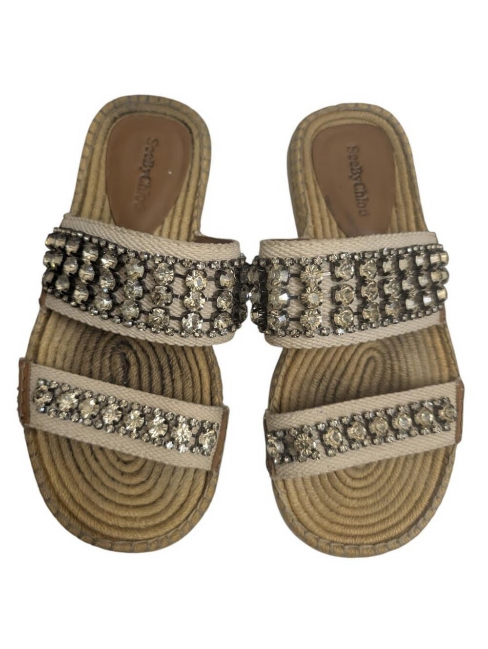 See by Chloe Jeweled Slide Sandals